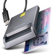 Axagon C- USB-C Smart card FlatReader olvasó - CRE-SM3TC