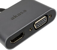 akasa - USB Type-C 2 az 1-ben adapter - AK-CBCA23-18BK