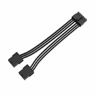 akasa - Két PSU PCIe 8 tűs - GPU 12 tűs adapterkábel 450 W, női-férfi, 30 cm - AK-CBPW27-30BK