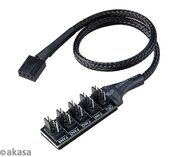Akasa - FLEXA FP5H - 5 ventilátoros PWM elosztó kábel - AK-CBFA08-KT02