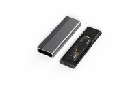 nBase - Mobilerack NVMe USB3.2 Gen1 10Gbps Aluminium Grey - ES-80ANU32G1G
