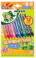 Jolly Superstars Duo 12 darabos kétvégű filctoll készlet - 4425-0001