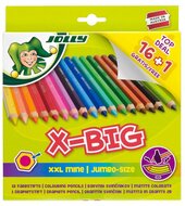 Jolly X-Big extra vastag 15+1 darabos színesceruza készlet - 3099-0150