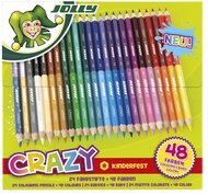 Jolly Superstick Crazy 24 db/48 szín kétvégű színesceruza készlet
