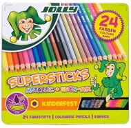 Jolly Superstick Kinderfest Metallic Mix 24 darabos színesceruza készlet