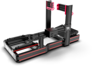 Trak Racer - Szimulátor cockpit - TR120S V2 (RIG, max: 30Nm, moduláris, ülés nélküli, fekete) - TR120S-BLK-PART1