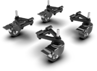 Trak Racer - Szimulátor kiegészítő - Universal Caster Wheels with Brake & Mounting Brackets - TR80-WHEELSET4