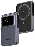 UGREEN - Uno Magnetic Wireless Power Bank 10000mAh 20W USB-C - Szürke - 45327