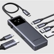 UGREEN - Uno Robot USB HUB 6 az 1-ben, 4K@60Hz, Uno Robot, USB HUB, HDMI, 2x USB-A, 3x USB-C, 100W - Szürke - 35998