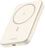 UGREEN - Power Bank mágneses, vezeték nélküli töltés, 5000mAh, 15W - Fehér - 25207