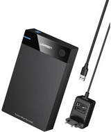 UGREEN - külső HDD ház, USB 3.0 - 3,5" - Fekete - 50422