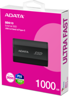 ADATA - SD810 hordozható SSD meghajtó 1TB - Fekete - SD810-1000G-CBK