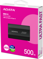 ADATA - SD810 hordozható SSD meghajtó 500GB - Fekete - SD810-500G-CBK