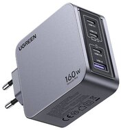 UGREEN - Nexode Pro 160W GaN USB/3xUSB-C szürke hálózati töltő - 25877