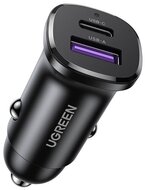 UGREEN - EC305 30W USB/USB-C fekete autós töltő - 25845