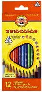 Koh-I-Noor Triocolor háromszög alakű 12db-os színes ceruza készlet