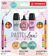 Stabilo MINI Pastellove 18 db-os készlet