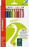 Stabilo GreenTrio vastag 12db-os színes ceruza készlet
