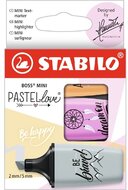 Stabilo BOSS MINI Pastellove 3 db/csomag vegyes színű szövegkiemelő