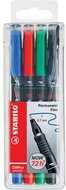 Stabilo OHPen 842 F 4db-os vegyes színű permanent marker készlet