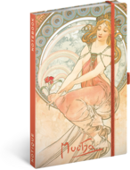 Realsystem Alphonse Mucha 5416 keményfedeles vonalas notesz