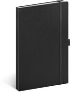 Realsystem Vivella 13 × 21 cm Black vonalas notesz