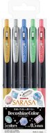 Sarasa Clip 0,5 Decoshine 5 Colour Set zselés toll