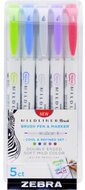 Zebra Mildliner Brush Cool&Refined 5db-os kettős végű ecset marker