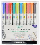 Zebra Mildliner 10db-os kettős végű szövegkiemelő készlet