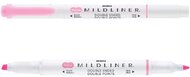 Zebra Mildliner Fluorescent rózsaszín kettős végű szövegkiemelő