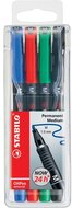 Stabilo OHPen 843 M 4db-os vegyes színű permanent marker készlet
