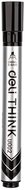 Deli 2-5 mm vágott fekete tábla és flipchart marker