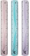Deli Twist Me 30 cm-es egyenes vegyes színű hajlékony vonalzó