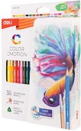 Deli Color Emotion papírdobozos 36 db-os akvarellceruza készlet