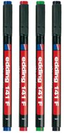 Edding 141 F OHP 4db-os 0,6mm vegyes színű permanent marker
