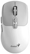 Genius - NX-8080S BT Bluetooth + 2.4G Grey White csendes egér Copilot gombbal - 31030042401