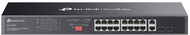 TP-Link - DS1018GMP Omada 18-Port Gigabit Unmanaged Rackmount Switch with 16-Port PoE+