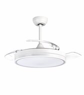 TOO - BORA mennyezeti ventilátor LED világítással, rejtett lapátokkal, ultra csendes BLDC motorral - FANC-150-30 W