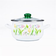 TOO BELLY TULIP 2,1 literes, 16cm átmérő, 11cm magasságú lábas (fazék) üveg fedővel