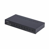 Startech - 8 portos DisplayPort KVM kapcsoló 1U rackbe szerelhető készlettel, 4K 60Hz DP 1.2 -