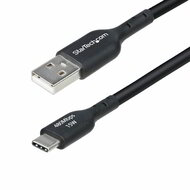 Startech - 4 m-es USB-A - USB-C töltőkábel, töltés és szinkronizálás, 3A gyors töltőkábel - USB2AC4MBKE