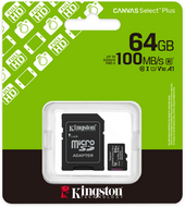 KINGSTON - MICROSDXC Canvas Select Plus (GEN 3) 64GB - SDCS3/64GB