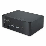 Startech - 2 portos, dupla monitoros DisplayPort KVM kapcsoló, DP 1.4, 8K 60Hz / 4K 144Hz, 2x USB 3.2 10Gbps port, KVM kapcsoló - P2CDD143-KVM-SWITCH