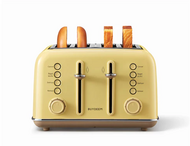 BUYDEEM - Classic 4-Slice Metal Toaster DT640 - Mellow Yellow - DT640E-MY/EU
