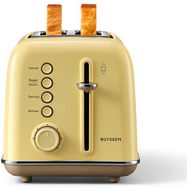 BUYDEEM - Classic 2-Slice Metal Toaster DT620 - Mellow Yellow - DT620E-MY/EU