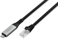 Assmann-DIGITUS USB 3.2 Gen1 - RJ45 Ethernet kábel, 1 Gbit/s, 5 m - AK-300600-050-S