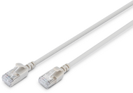 Assmann-DIGITUS CAT 6A F-FTP Slim patch kábel, 1m, szürke, LSZH - DK-1632-A-010S