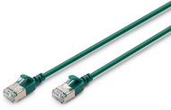Assmann-DIGITUS CAT 6A F-FTP Slim patch kábel, 1m, zöld, LSZH - DK-1632-A-010S-G