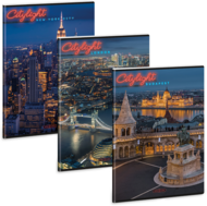 Ars Una City light 24 (5488) A4 extra kapcsos vonalas füzet