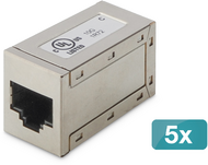 Assmann-DIGITUS CAT 6, moduláris csatlakozók, árnyékolt - 5 darab - AT-AG-8-8-C6S-5